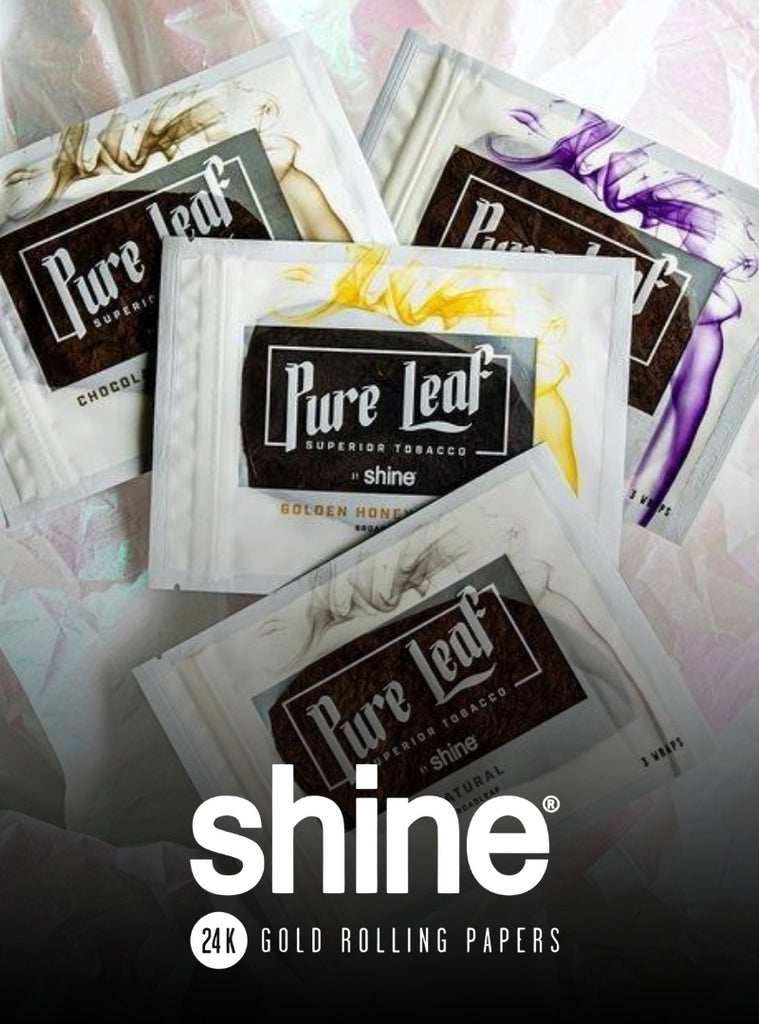 Variety of Shine Pure Leaf blunt wraps