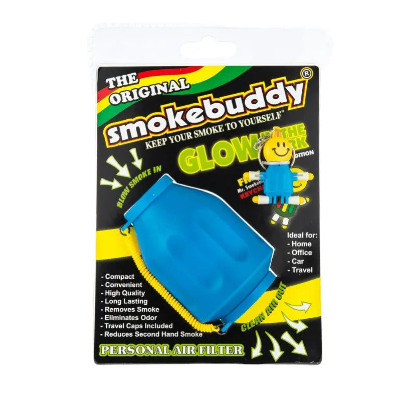 Smokebuddy Original Personal Air Filter - Glow In The Dark Blue-