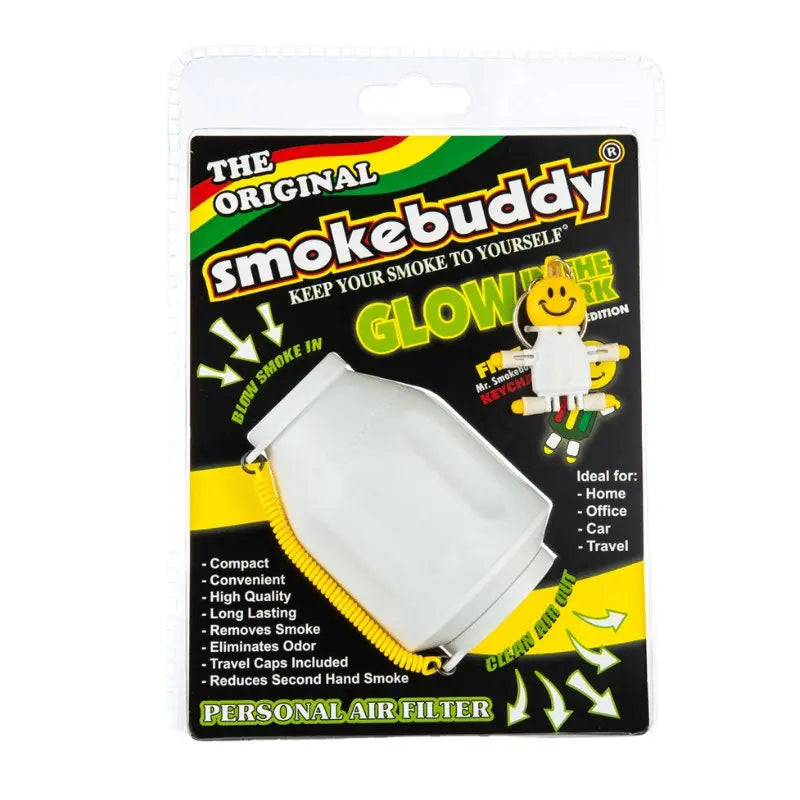 Smokebuddy Original Personal Air Filter - Glow In The Dark White-