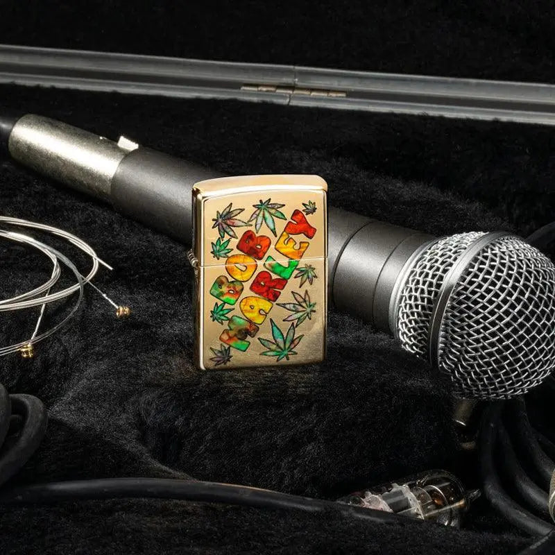 Zippo Bob Marley High Polish Brass Lighter-