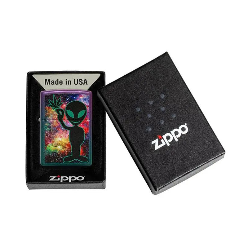 Zippo Cannabis Alien Iridescent Lighter-