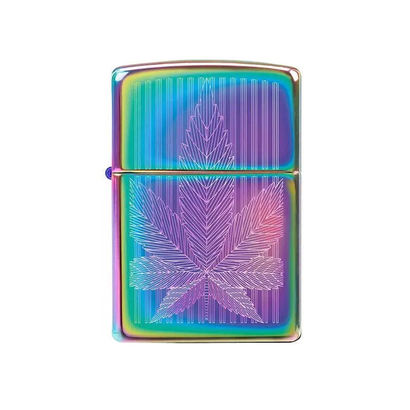 Zippo Cannabis High Polished Multi Colour Lighter-