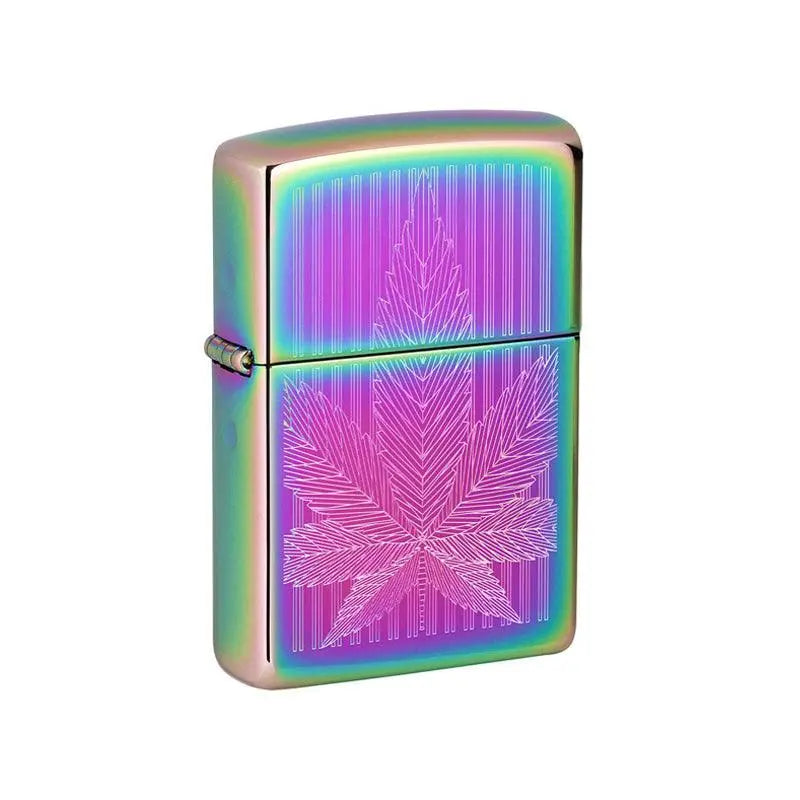 Zippo Cannabis High Polished Multi Colour Lighter-