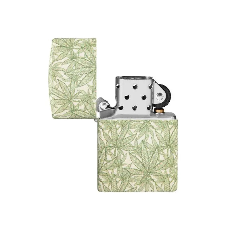 Zippo Cannabis Leaf Matte Lighter-