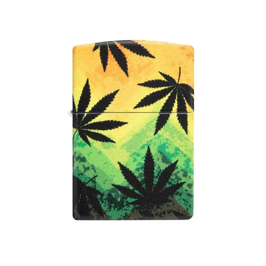 Zippo Cannabis Sunset Matte Lighter-