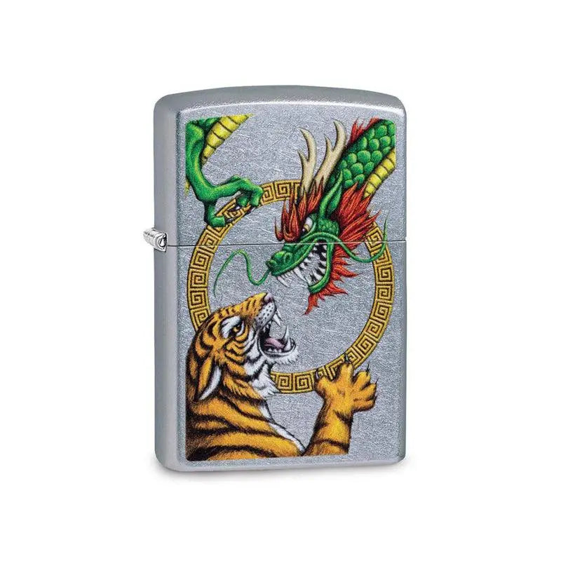 Zippo Chinese Dragon Street Chrome Lighter-