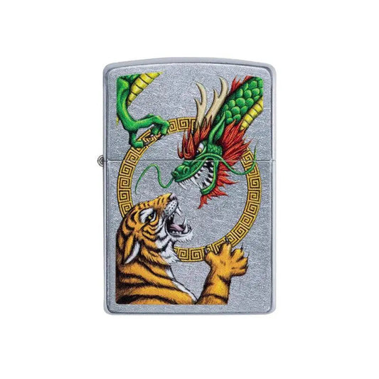 Zippo Chinese Dragon Street Chrome Lighter-