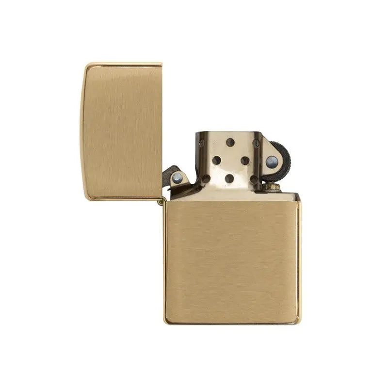 Zippo Classic Brushed Brass Lighter-