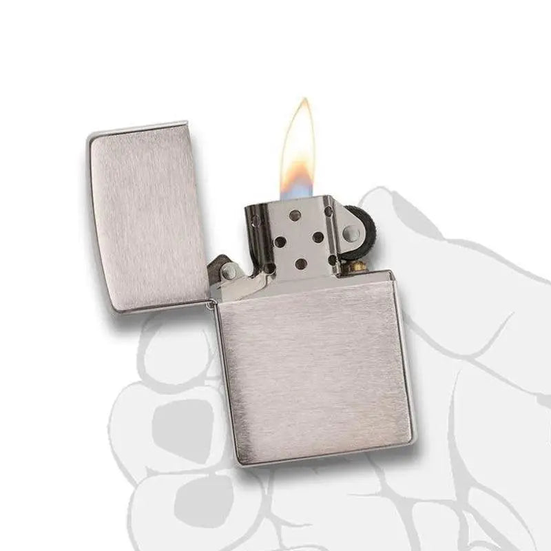 Zippo Classic Brushed Chrome Lighter-