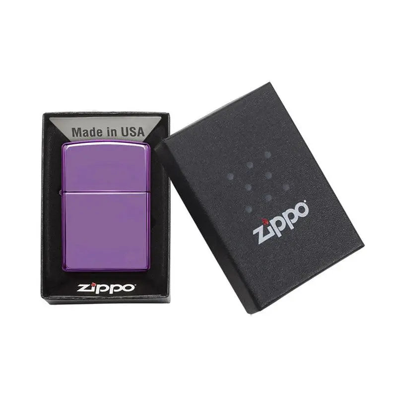 Zippo Classic High Polish Purple Lighter-