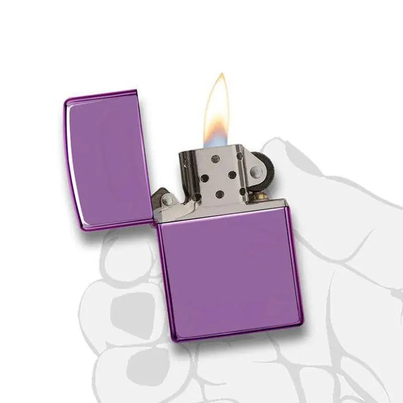Zippo Classic High Polish Purple Lighter-