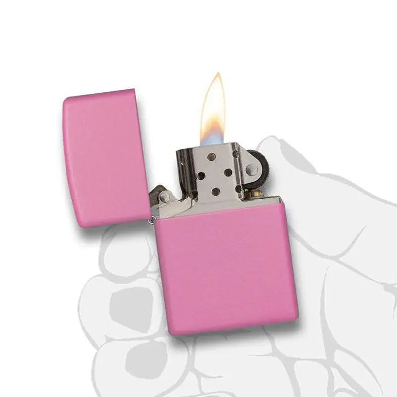 Zippo Classic Pink Matte Lighter-