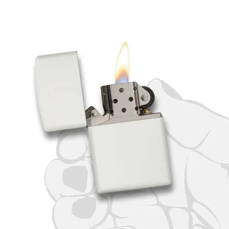 Zippo Classic White Matte Lighter-