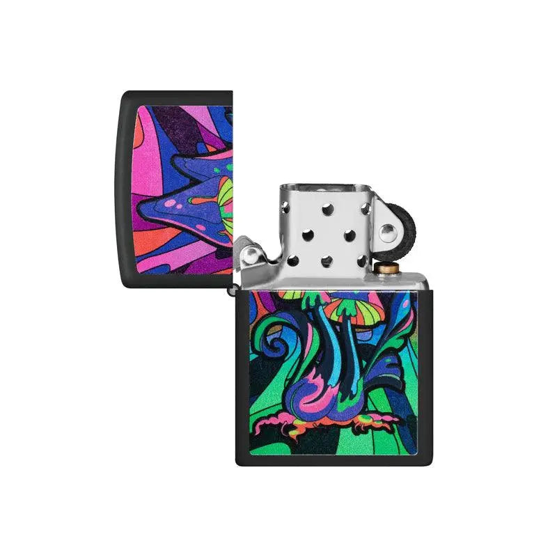 Zippo Counter Culture Design Black Matte Lighter-