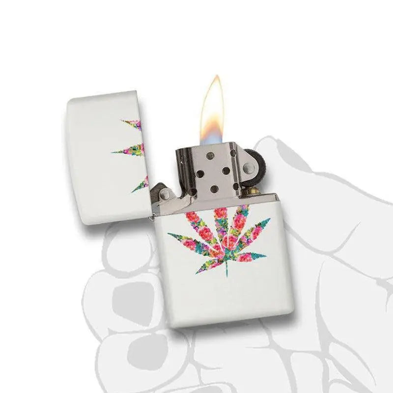 Zippo Floral Weed Matte Lighter-