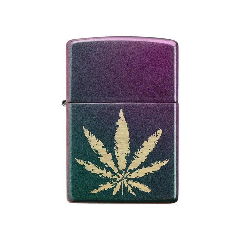 Zippo Iridescent Marijuana Leaf Lighter-