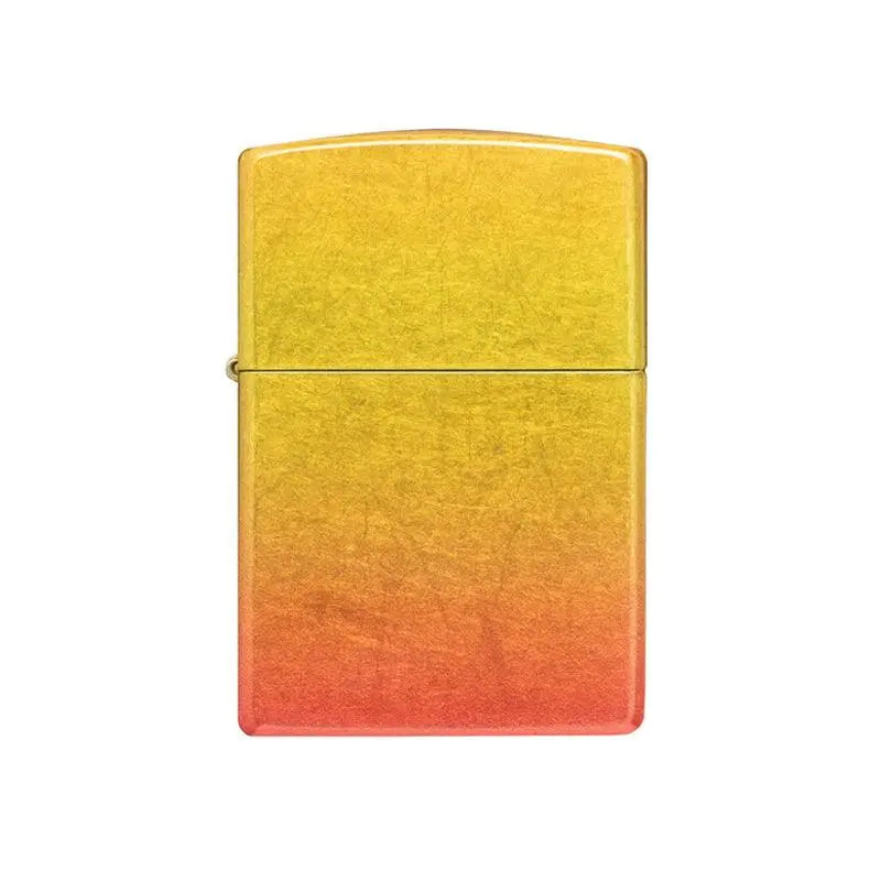 Zippo Ombre Orange Yellow Fusion Metallic Lighter-