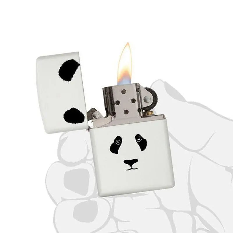 Zippo Panda White Matte Lighter-