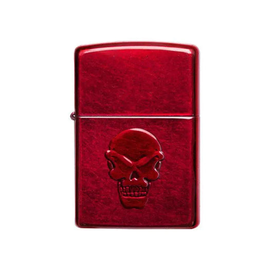 Zippo Skull Candy Apple Red Lighter-