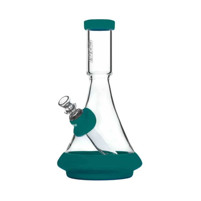 GRAV Deco Silicone Beaker Bong 24cm - Dark Teal-