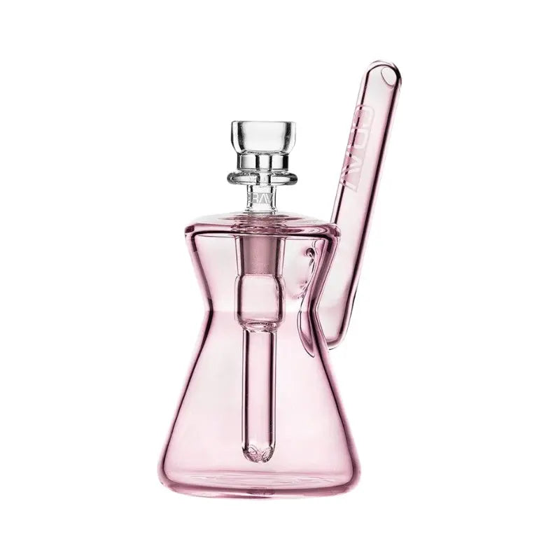 GRAV Hourglass Pocket Bubbler Bong 12cm - Pink-