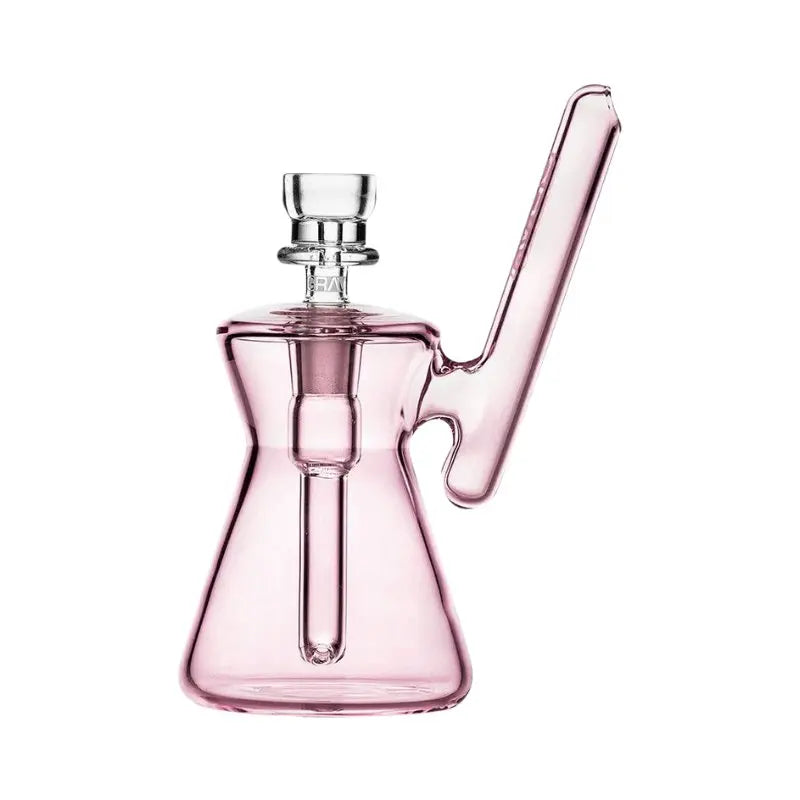 GRAV Hourglass Pocket Bubbler Bong 12cm - Pink-
