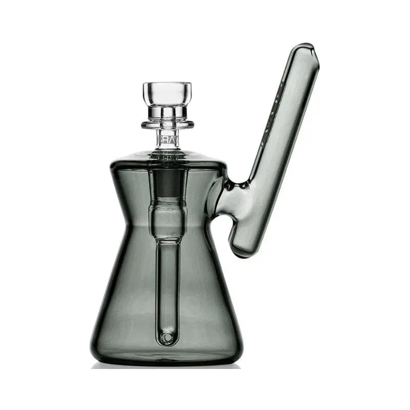 GRAV Hourglass Pocket Bubbler Bong 12cm - Smoke-