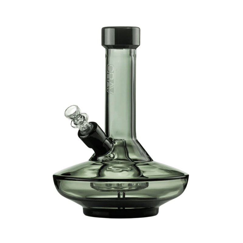 GRAV Small Wide Base Percolator Bong 20cm - Black-