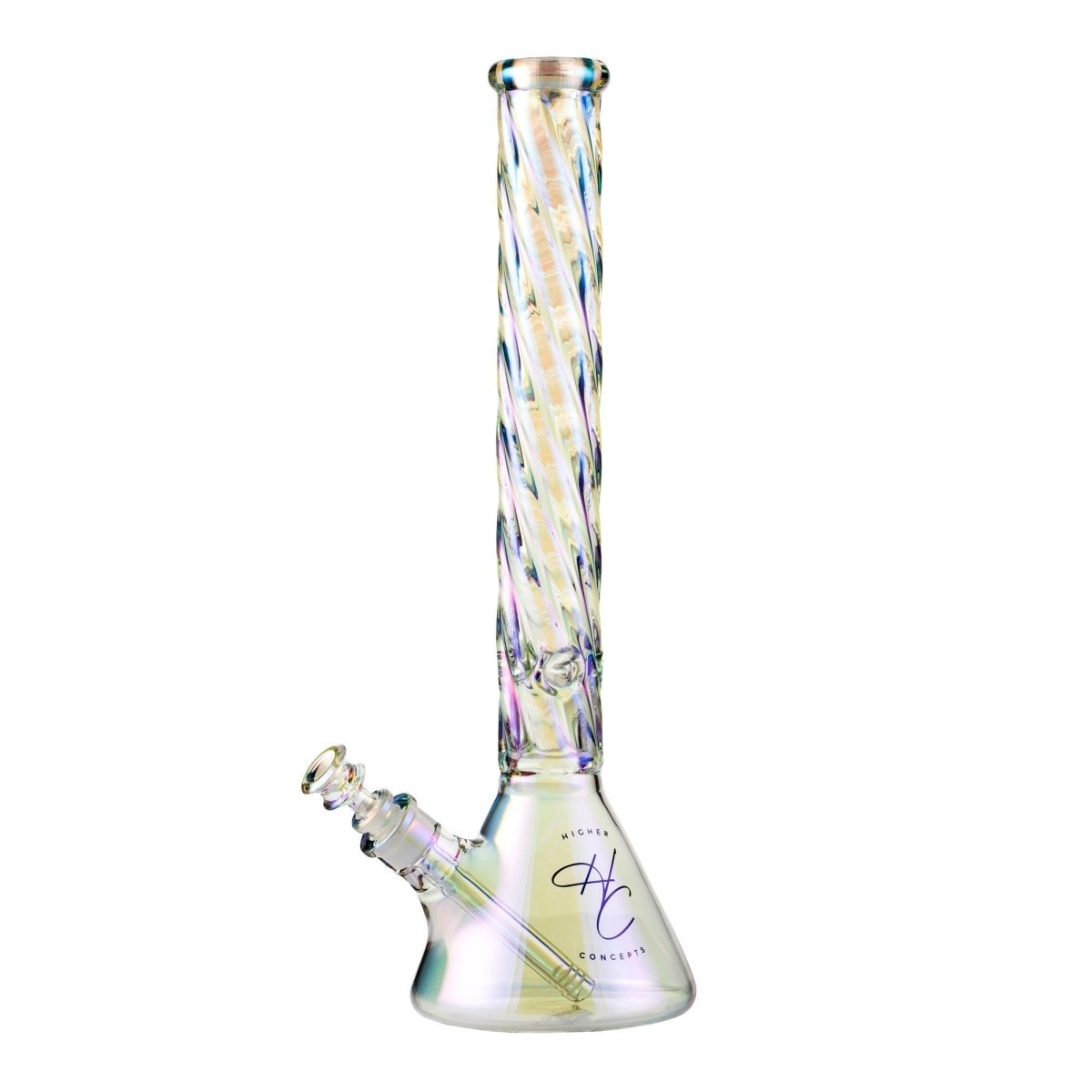 Higher Concepts Spiral Bong 45cm - Iridescent-