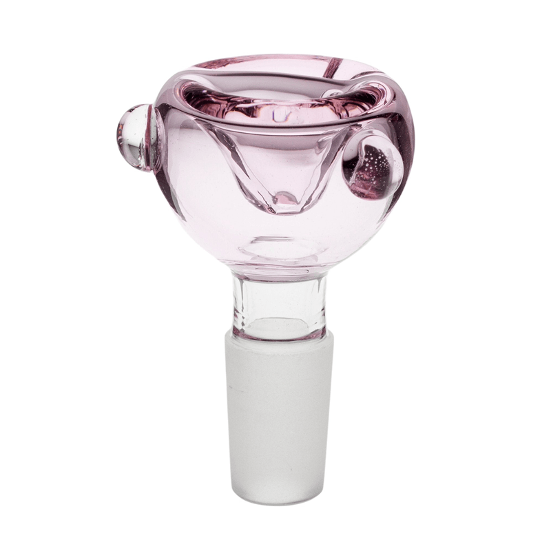Bubble Glass Cone Piece 14mm- Pink