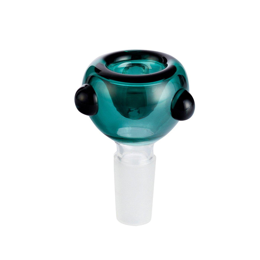 Bubble Glass Cone Piece 14mm- Teal