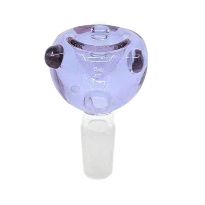 Bubble Glass Cone Piece 18mm-Purple