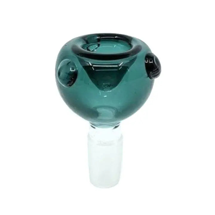 Bubble Glass Cone Piece 18mm-Teal