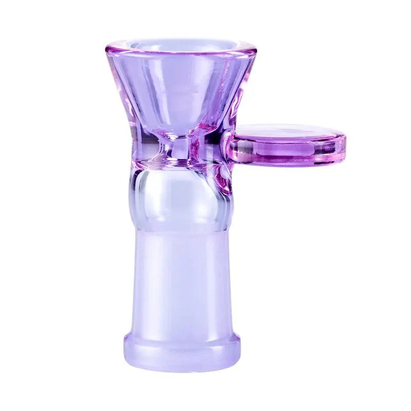 Coin Handle Female Glass Cone Piece 14mm-Purple