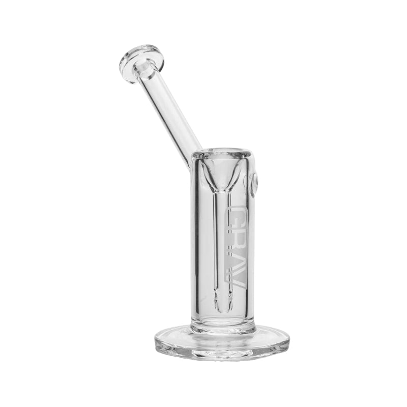 GRAV Small Upright Bubbler Bong 15cm - Clear-