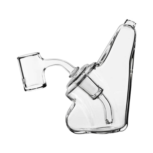 GRAV Wedge Bubbler Dab Rig 12cm - Clear-