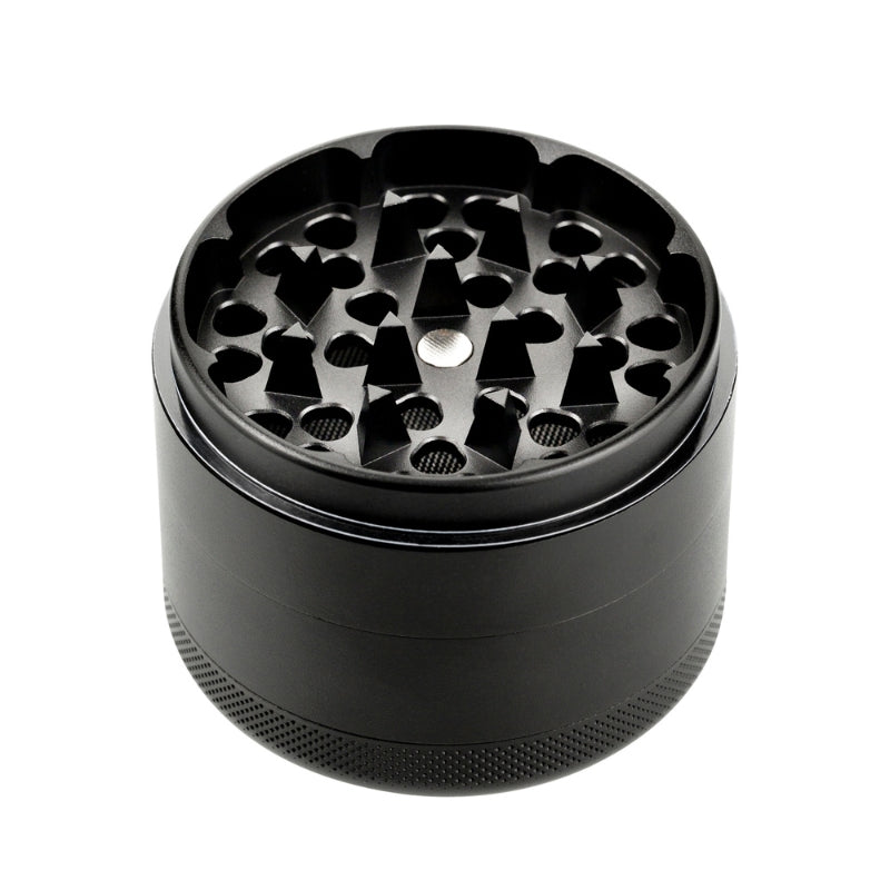 Bud 4-Part Aluminium Grinder 60mm - Black-