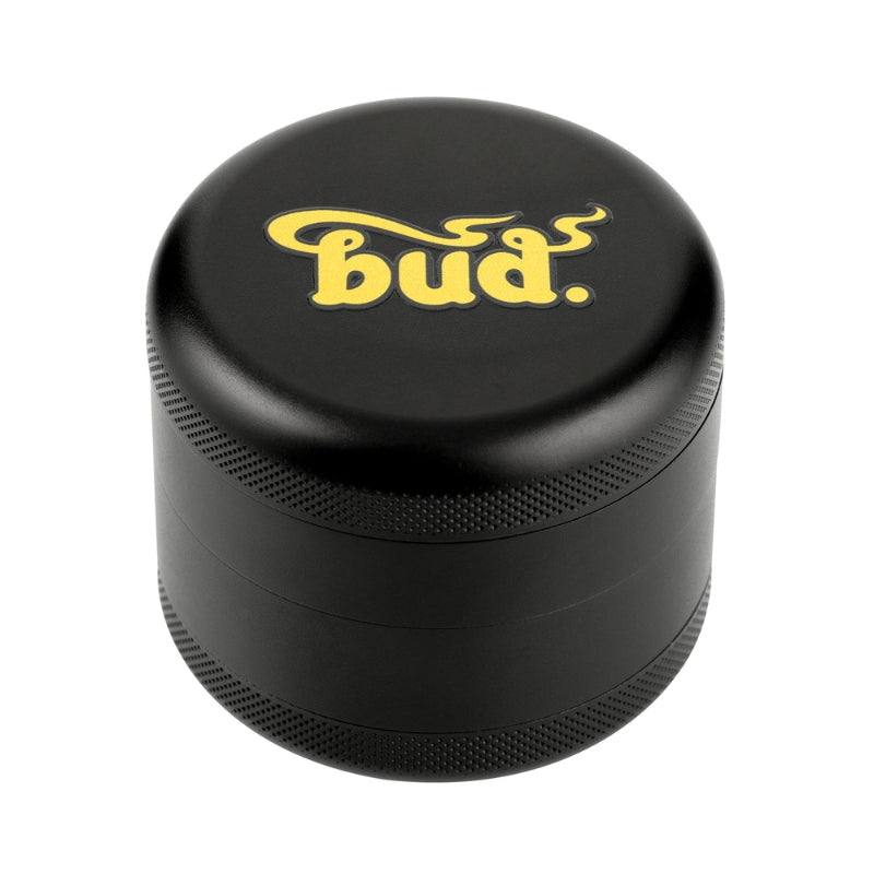 Bud 4-Part Aluminium Grinder 60mm - Black-