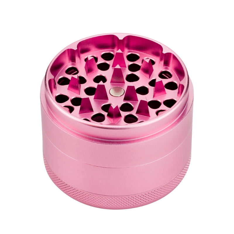 Bud 4-Part Aluminium Grinder 60mm - Pink-