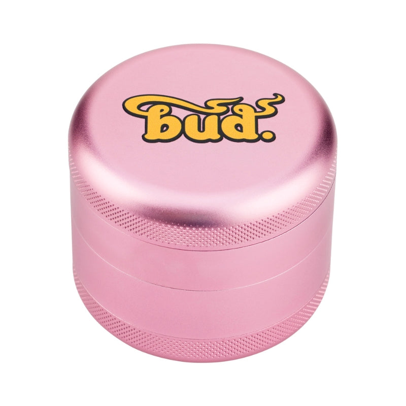 Bud 4-Part Aluminium Grinder 60mm - Pink-