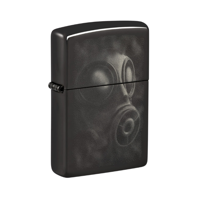 Zippo Gas Mask Matte Black Lighter-