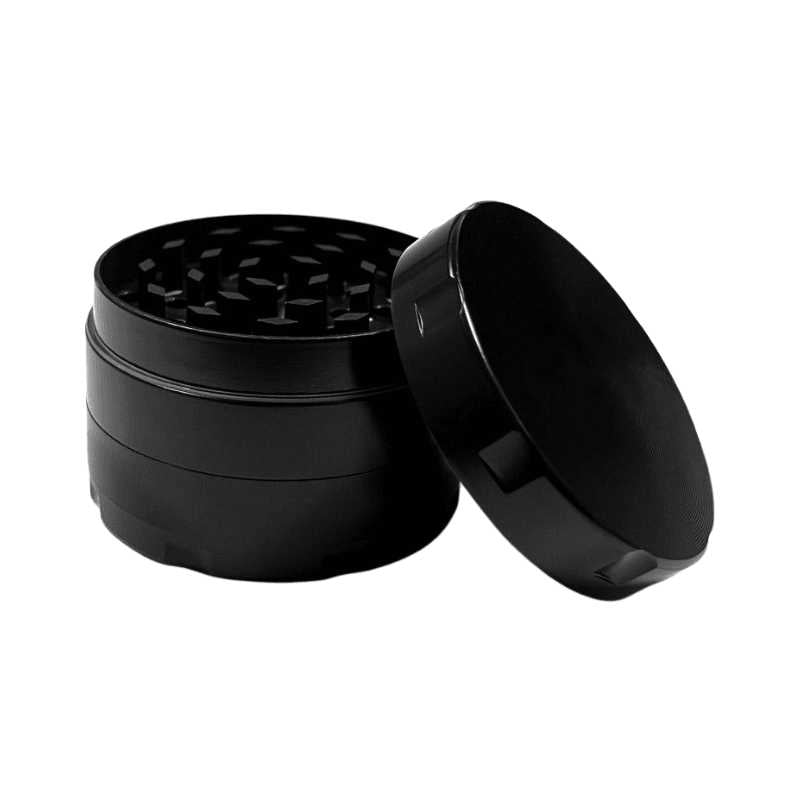 Aluminium 4 Part Grinder 52mm-Black