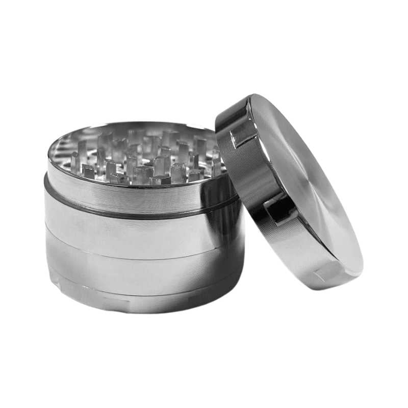 Aluminium 4 Part Grinder 52mm-Silver