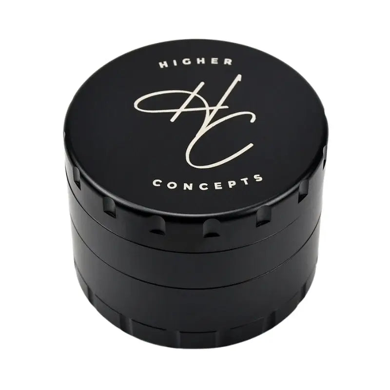 Higher Concepts 4-Part Stainless Steel Grinder - Black-