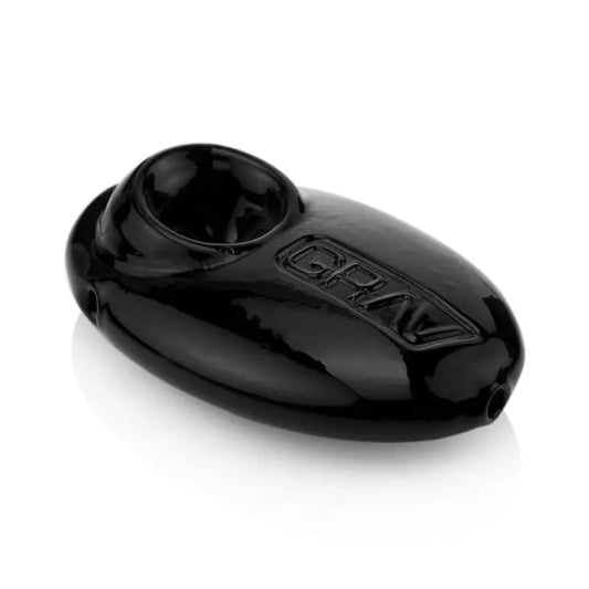 GRAV Pebble Spoon Pipe - Black-