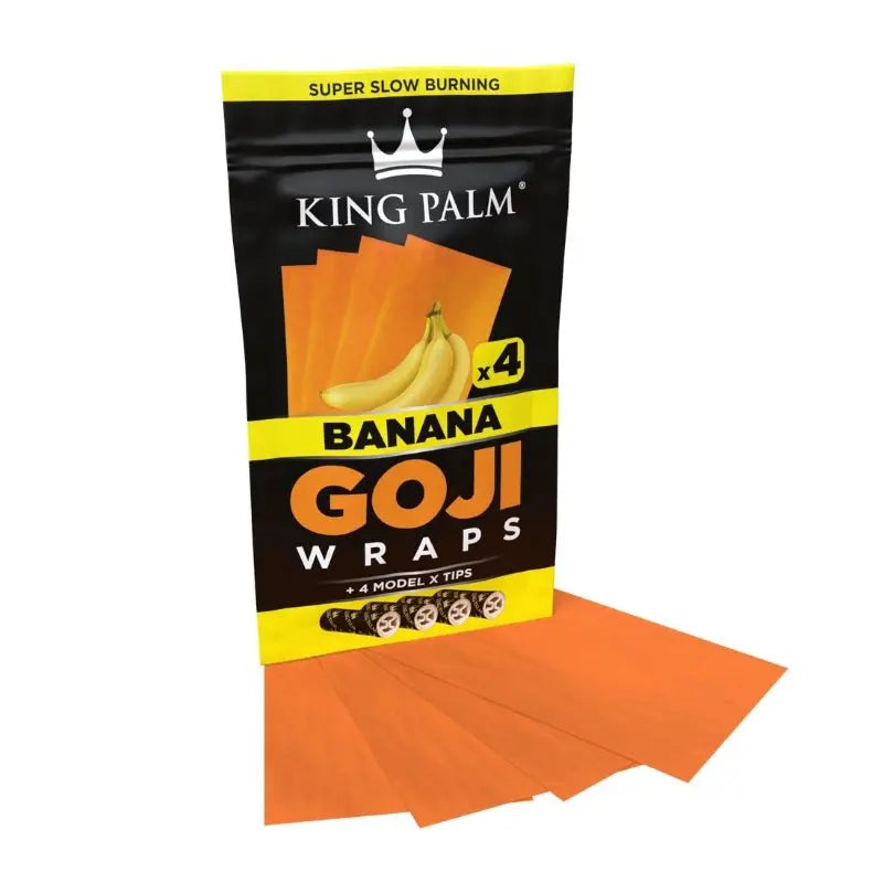 King Palm Flavoured Goji Wraps - Banana (4 Pack)-