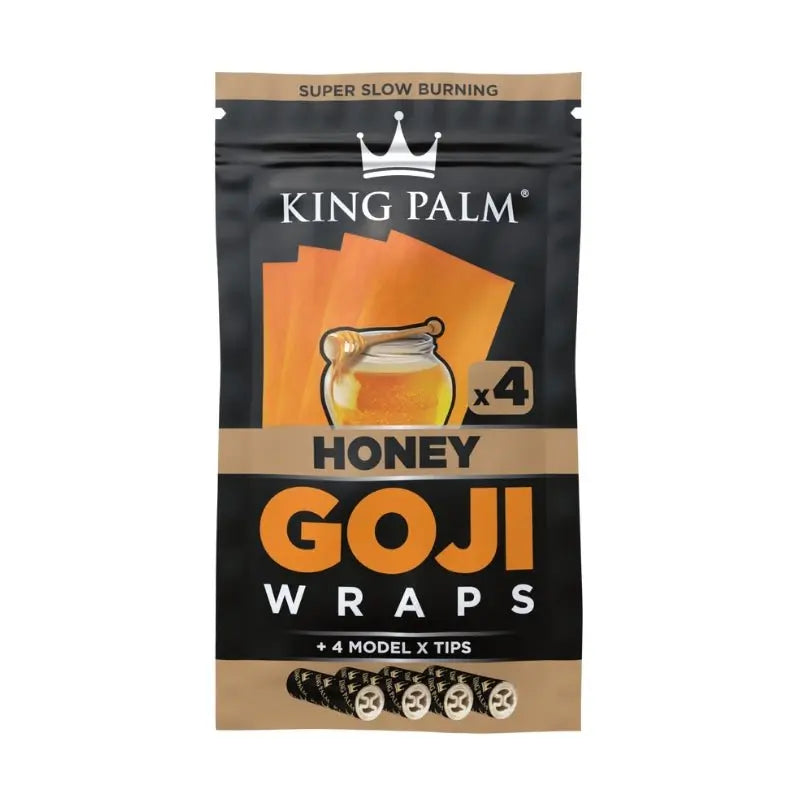 King Palm Flavoured Goji Wraps - Honey (4 Pack)-