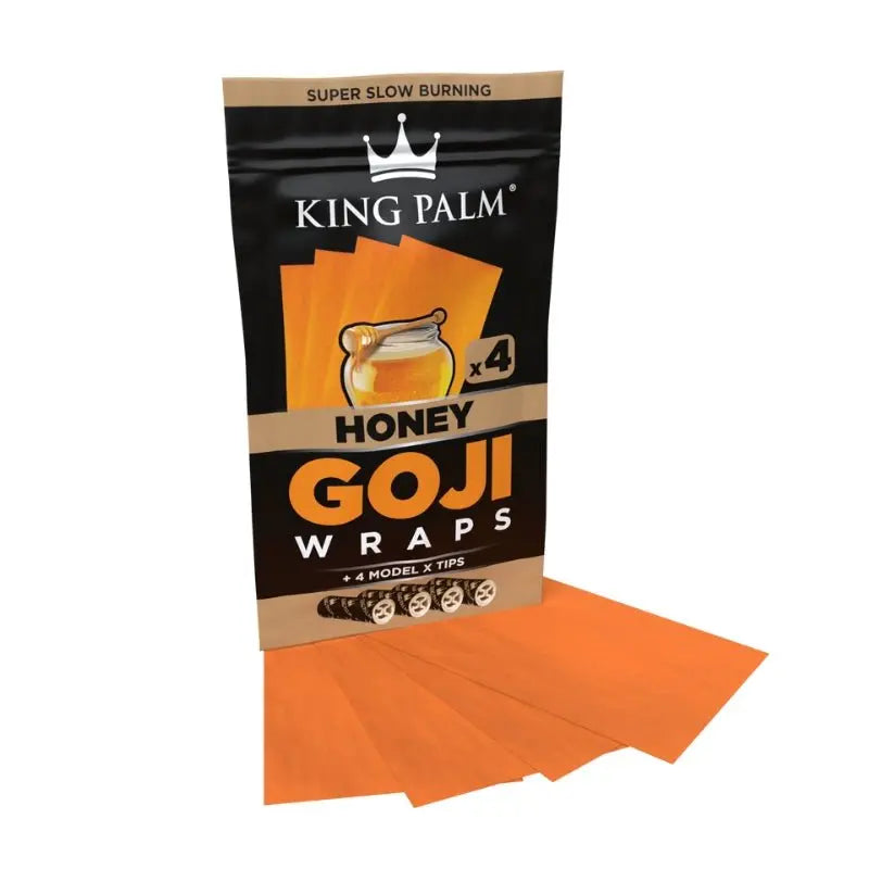 King Palm Flavoured Goji Wraps - Honey (4 Pack)-