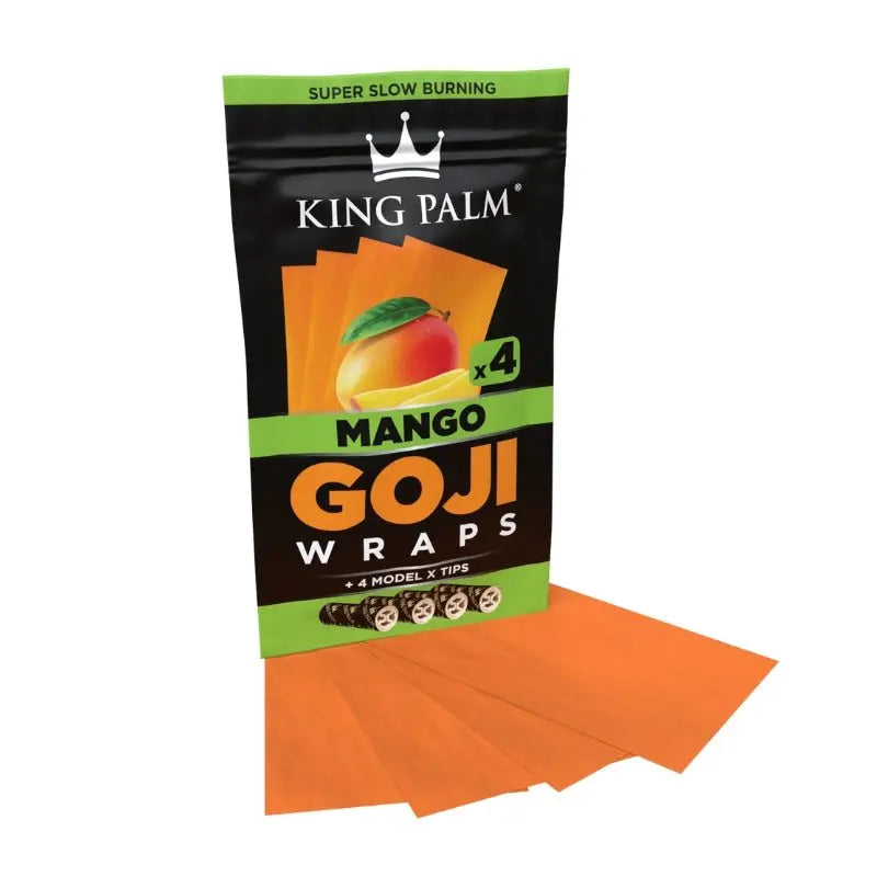 King Palm Flavoured Goji Wraps - Mango (4 Pack)-