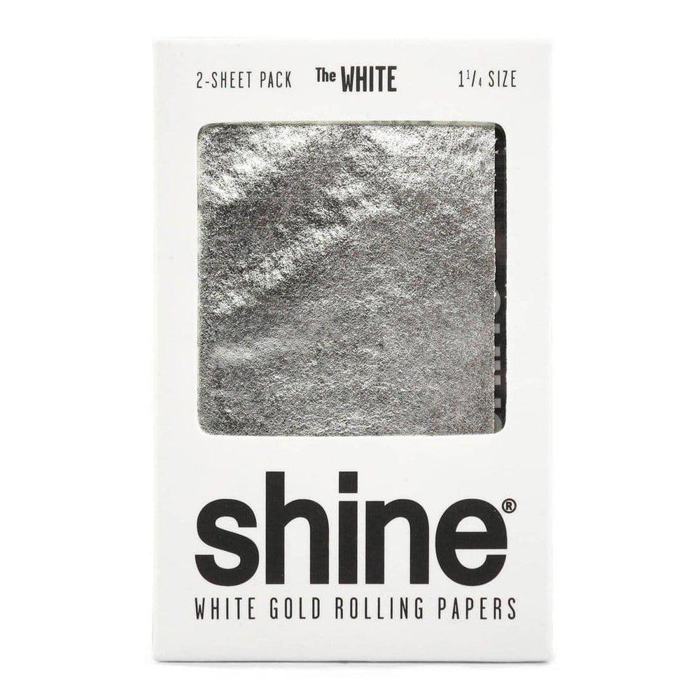 Shine 24K "The White" Gold Rolling Papers - 1 1/4 (2 Sheets)-DefaultTitle